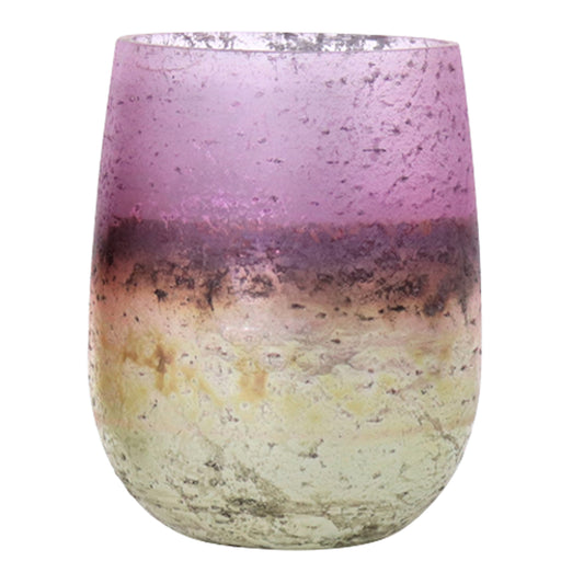 Windlicht 1748 lila Glas 7x10 cm