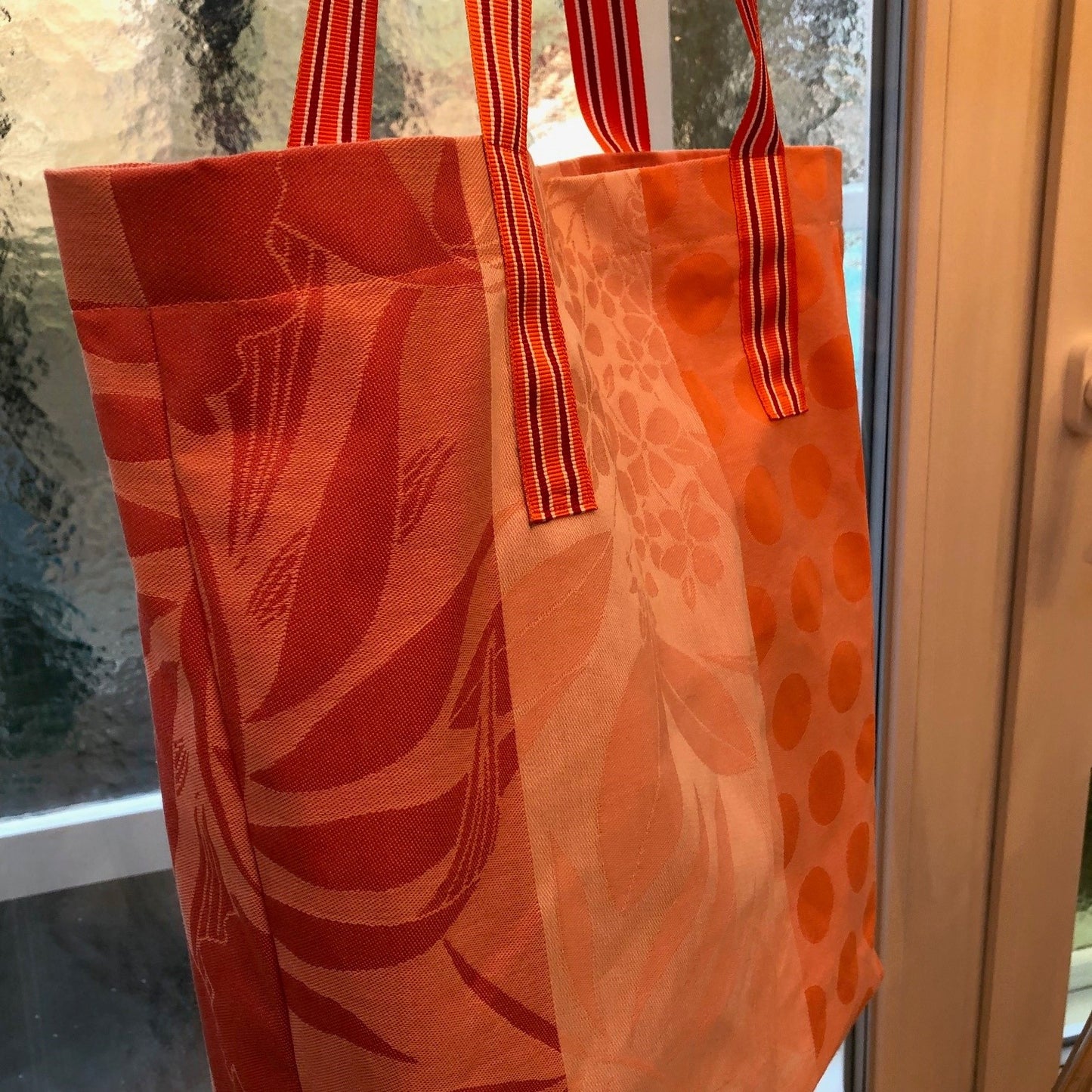 CASAROSA Shopping-Bag, koralle#201, Baumwolle wasser- und schmutzabweisend, 29x40x13 cm