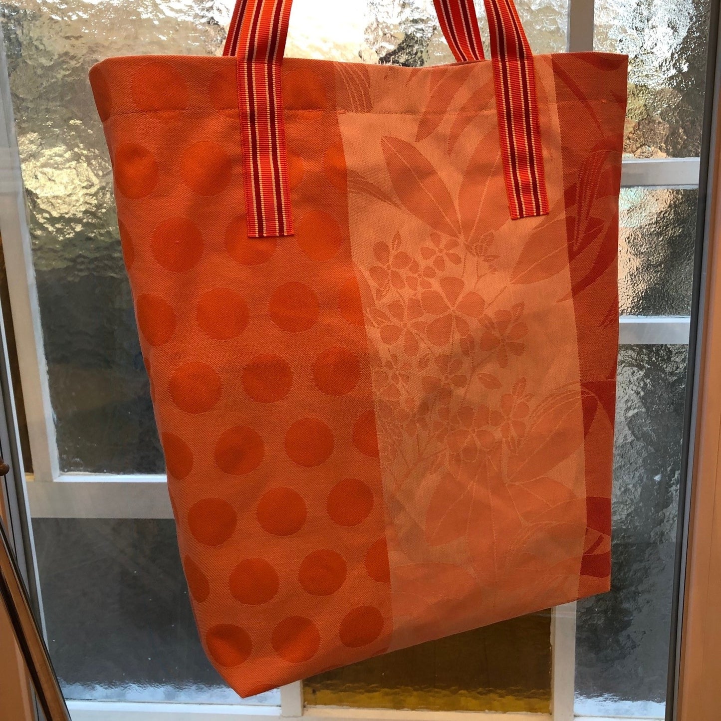 CASAROSA Shopping-Bag, koralle#201, Baumwolle wasser- und schmutzabweisend, 29x40x13 cm