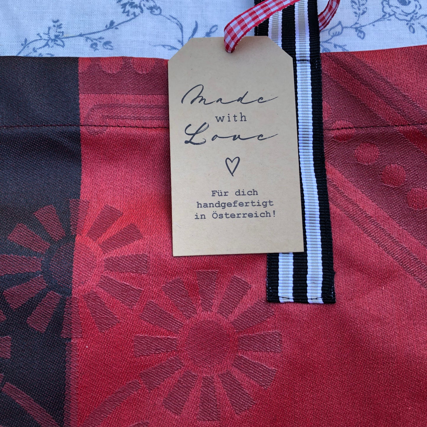 CASAROSA Shopping-Bag, rot #109 aus Baumwolle, wasser- und schmutzabweisend, 29x40x13 cm