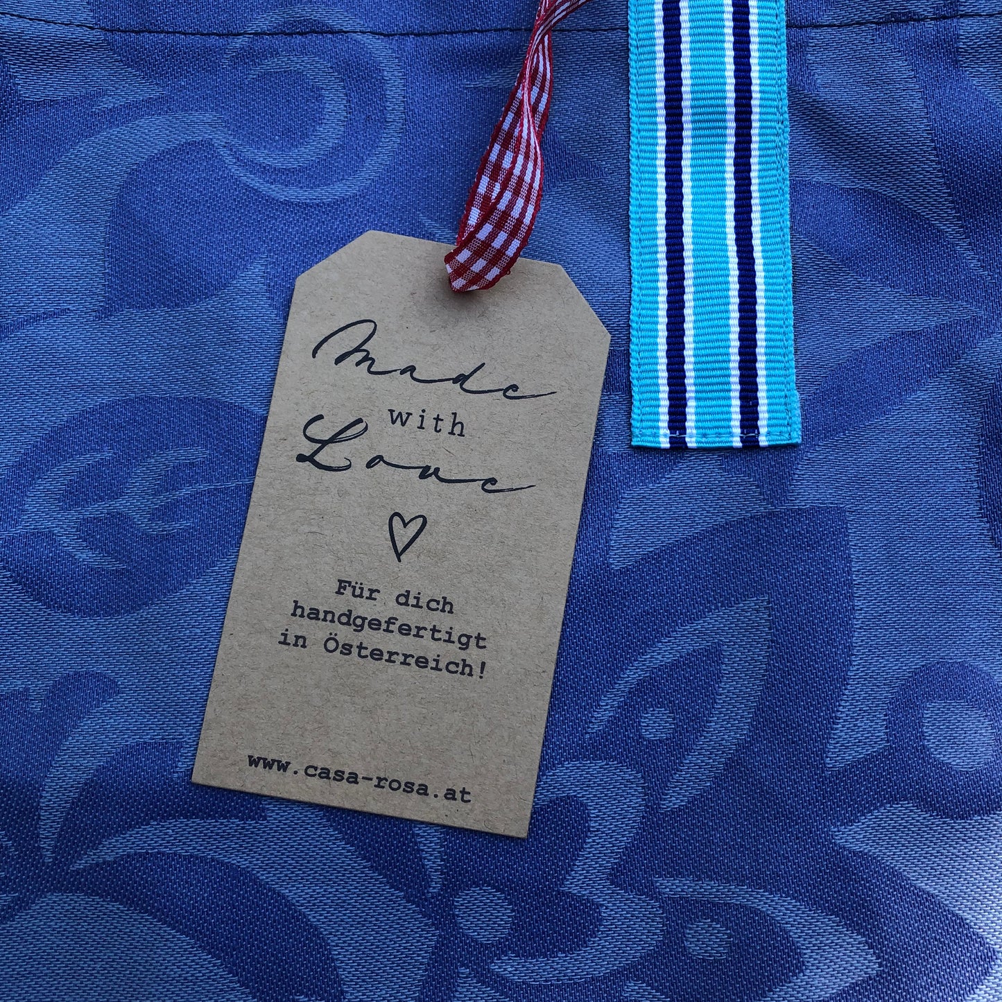 CASAROSA Shopping-Bag, blau #blu04 aus Baumwolle, wasser- und schmutzabweisend, 29x40x13 cm