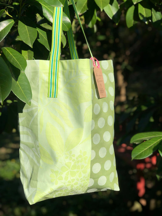 CASAROSA Shopping-Bag, grün #107 aus Baumwolle, wasser- und schmutzabweisend, 29x40x13 cm