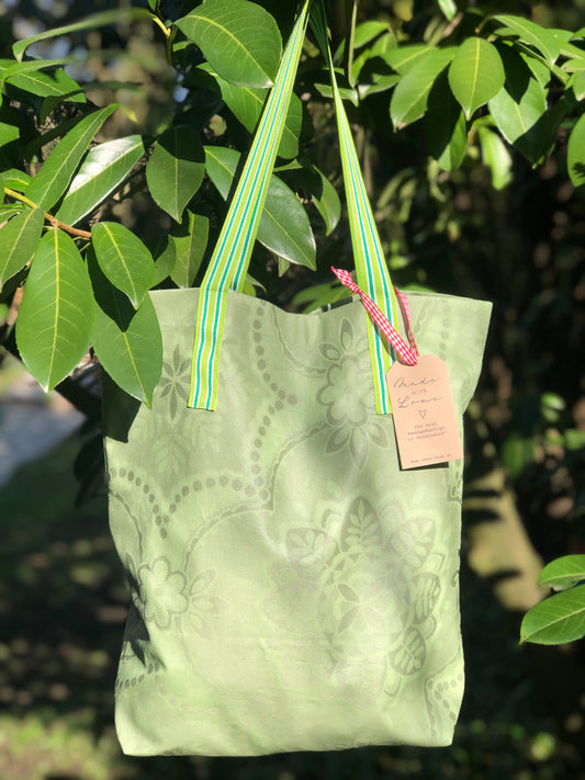 CASAROSA Shopping-Bag, grün #sal04 aus Baumwolle, wasser- und schmutzabweisend, 29x40x13 cm