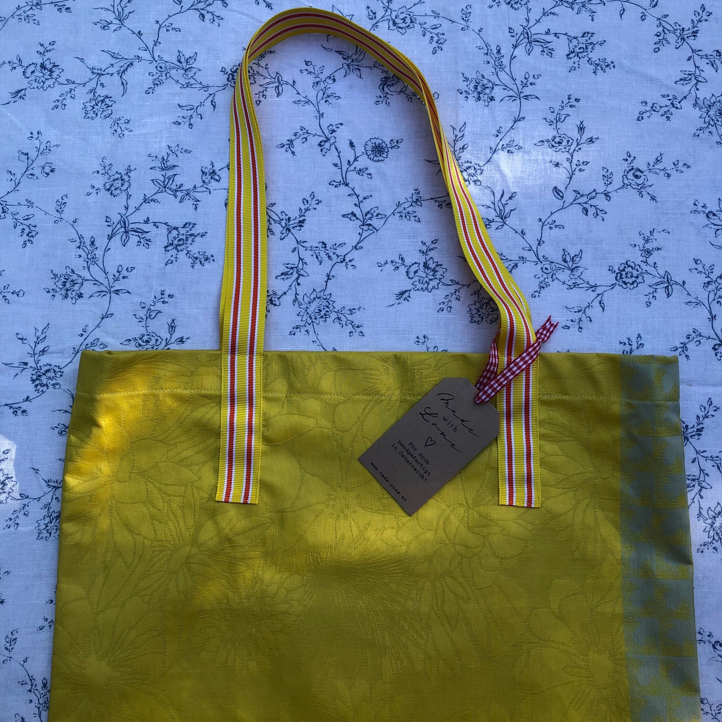 CASAROSA Shopping-Bag, gelb #gel04 aus Baumwolle, wasser- und schmutzabweisend, 29x40x13 cm