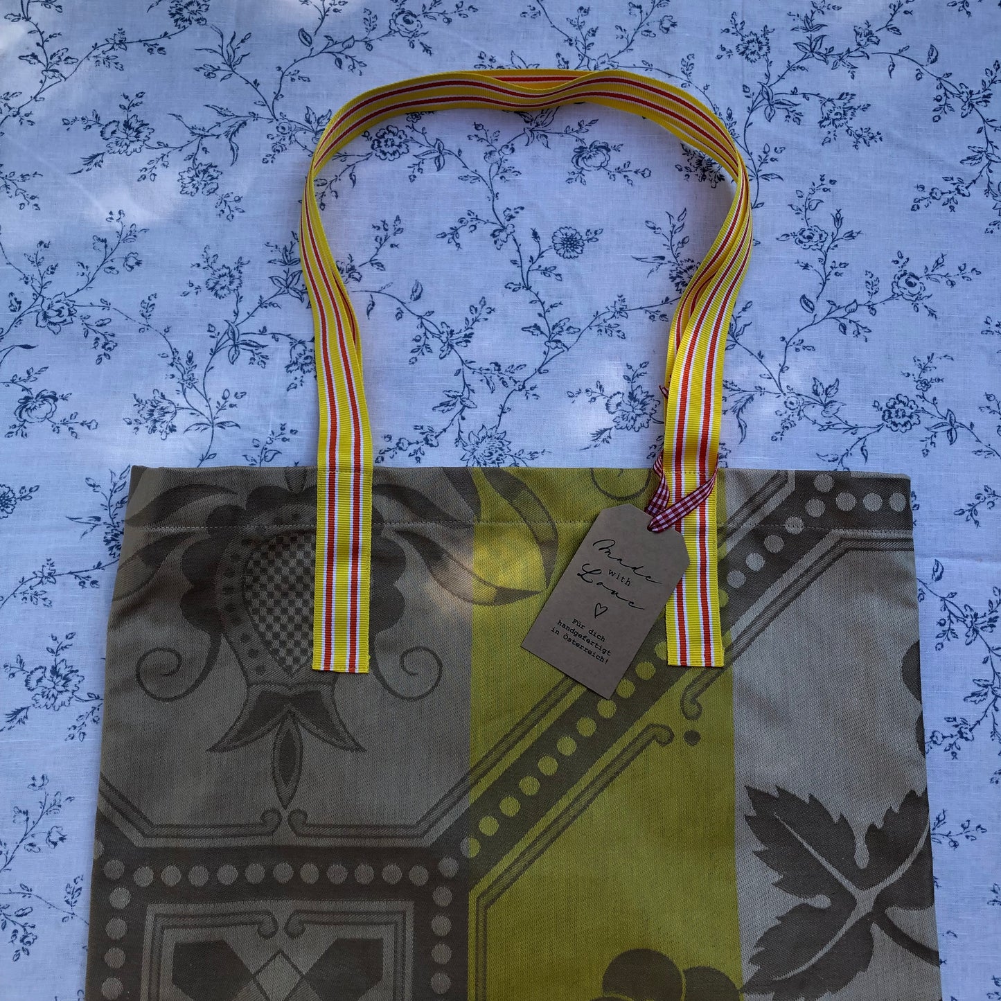 CASAROSA Shopping-Bag, beige gelb #105 aus Baumwolle, wasser- und schmutzabweisend, 29x40x13 cm