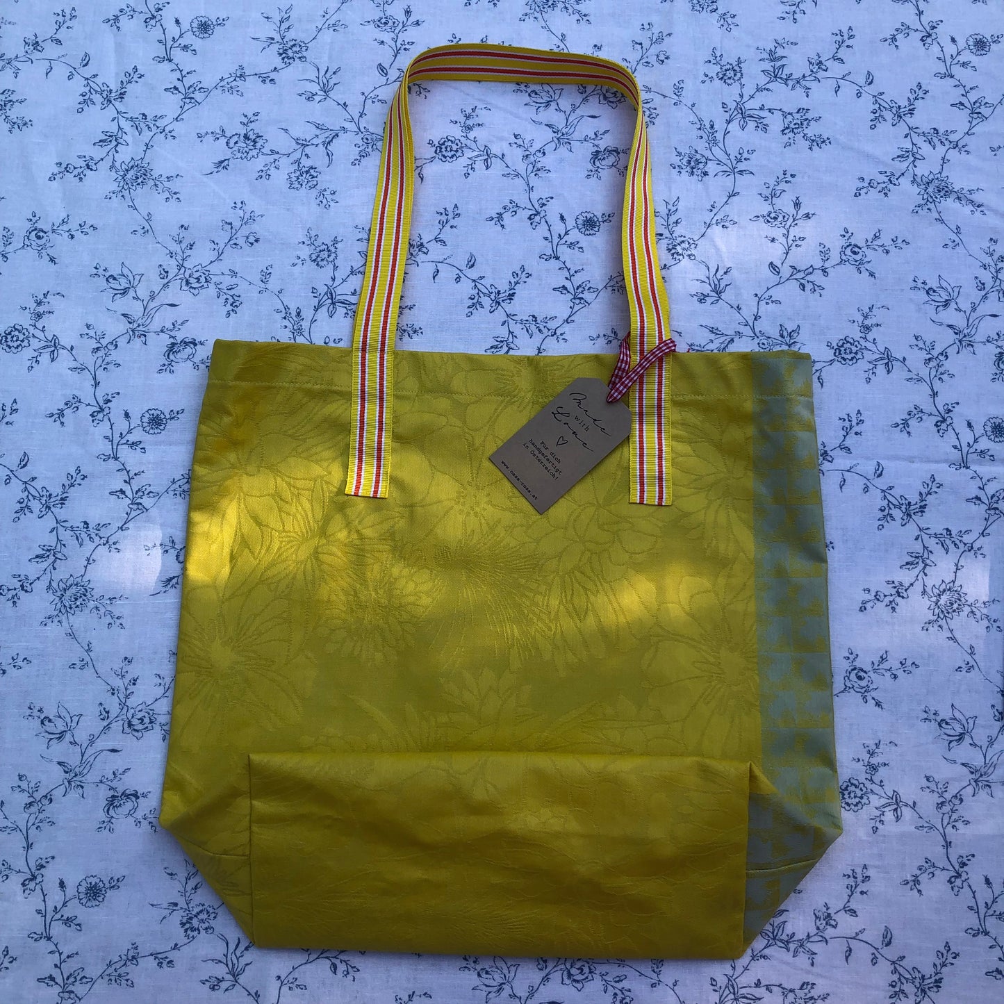 CASAROSA Shopping-Bag, gelb #gel04 aus Baumwolle, wasser- und schmutzabweisend, 29x40x13 cm