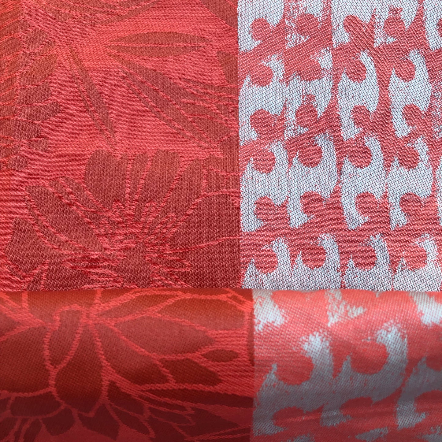 CASAROSA Shopping-Bag, orange rot grau #zin04 aus Baumwolle, wasser- und schmutzabweisend, 29x40x13 cm