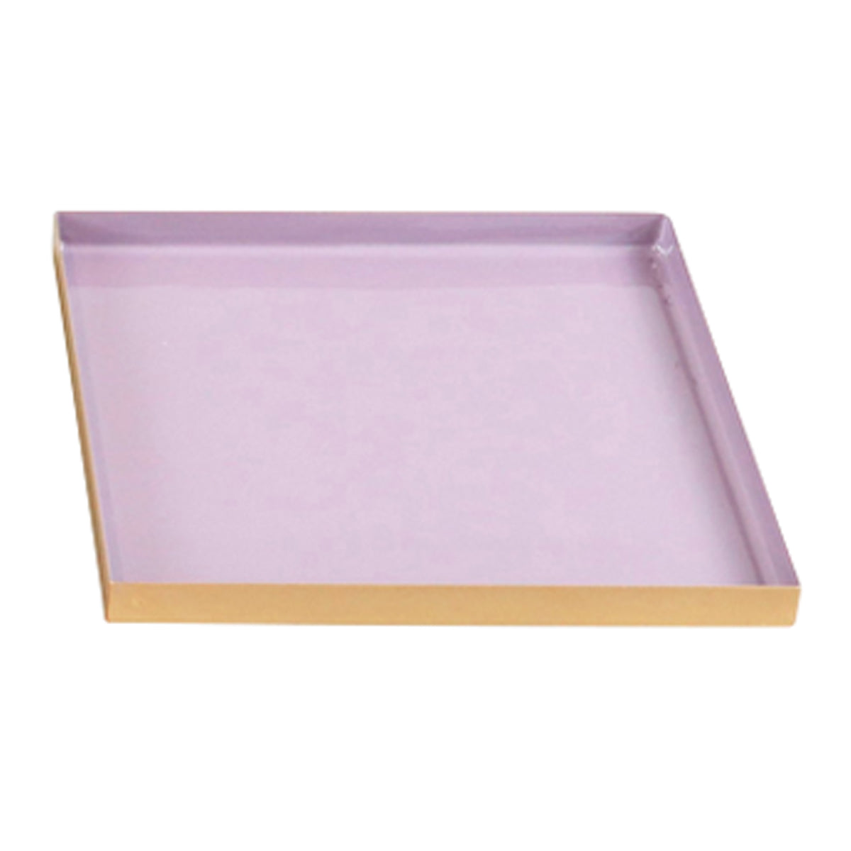 Tablett deluxe 7835 Eisen flieder/gold  20x20x2 cm