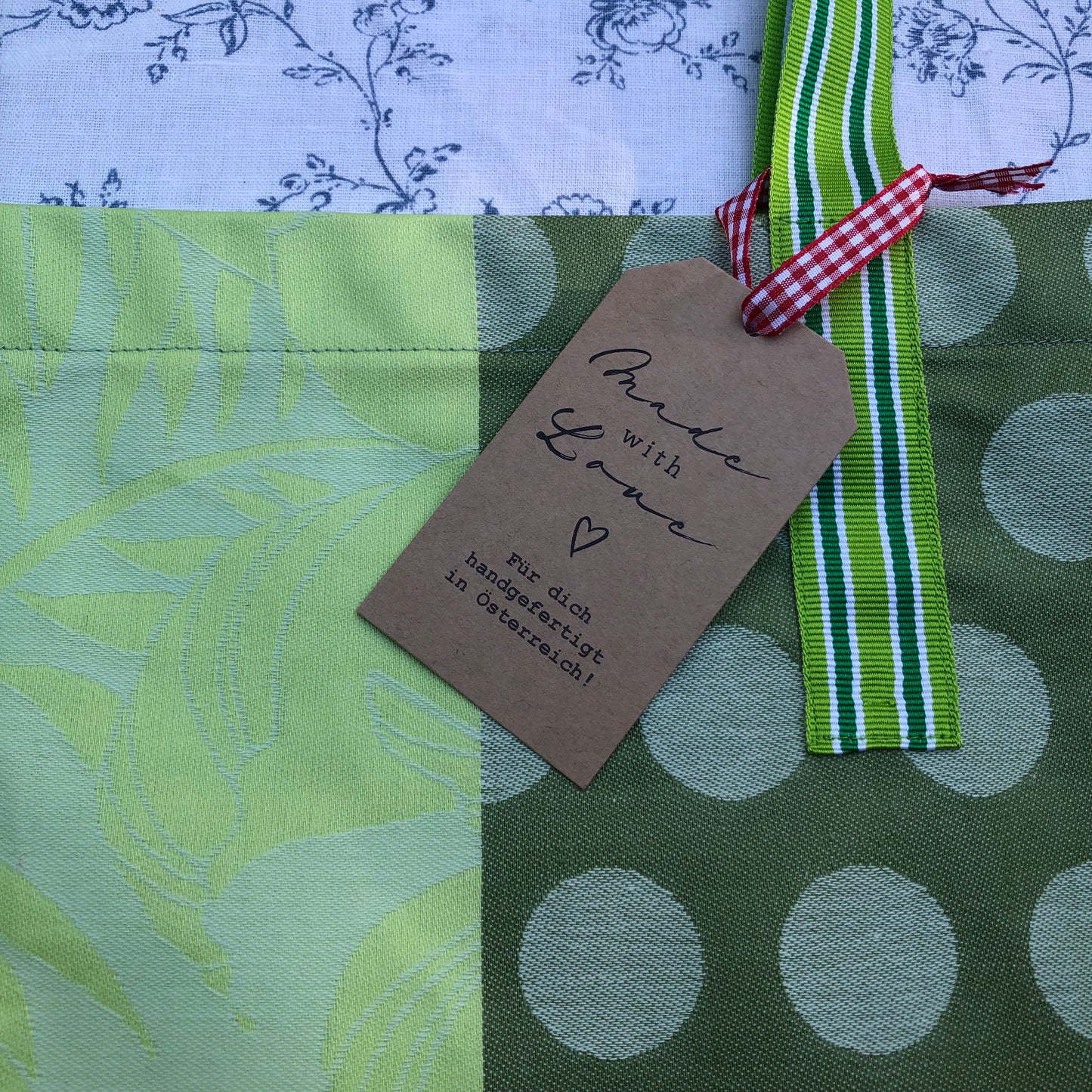 CASAROSA Shopping-Bag, grün #107 aus Baumwolle, wasser- und schmutzabweisend, 29x40x13 cm