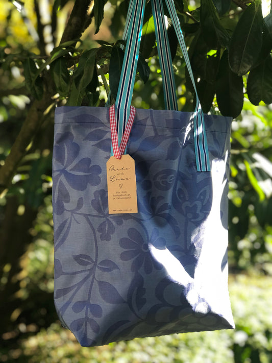 CASAROSA Shopping-Bag, blau #blu04 aus Baumwolle, wasser- und schmutzabweisend, 29x40x13 cm