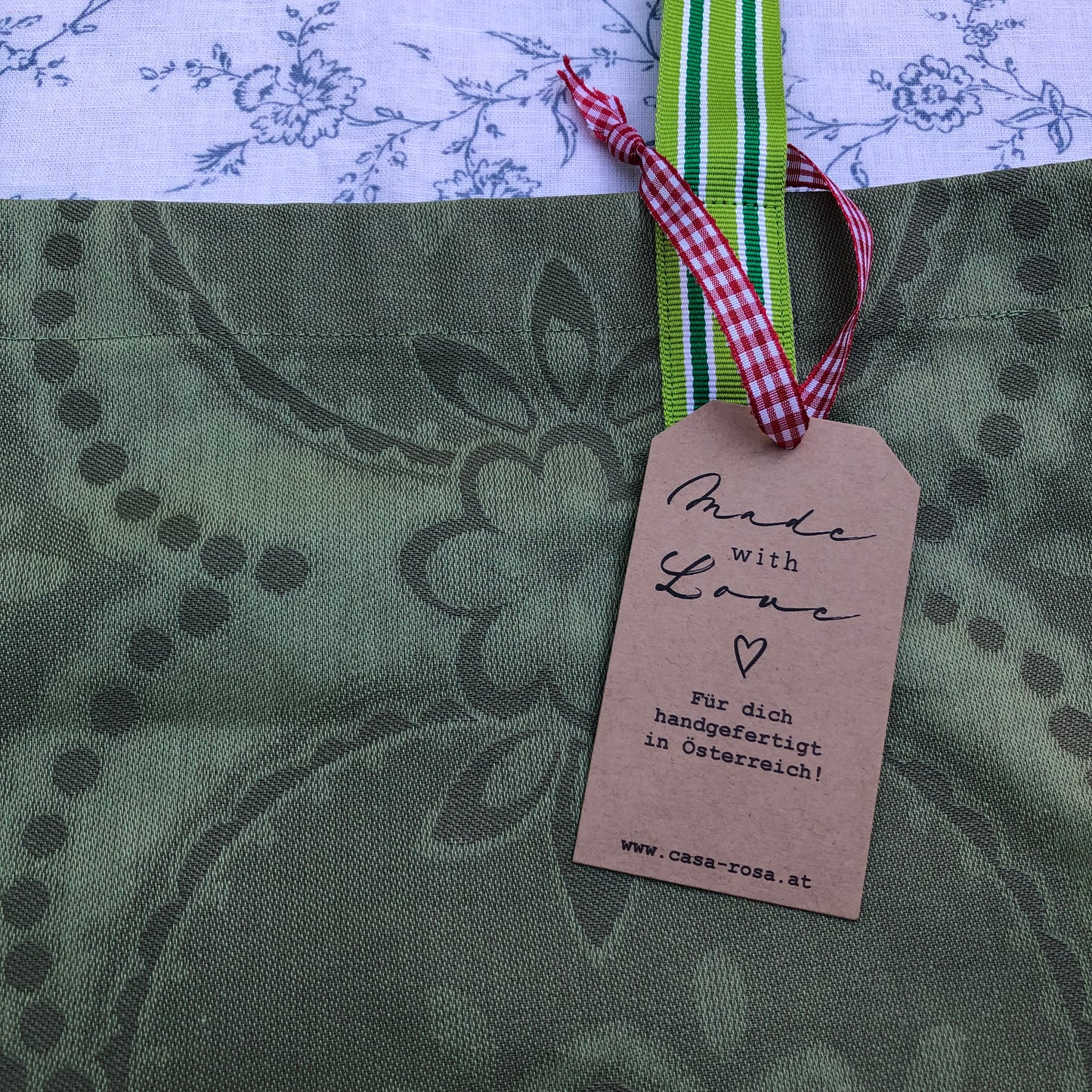 CASAROSA Shopping-Bag, grün #sal04 aus Baumwolle, wasser- und schmutzabweisend, 29x40x13 cm