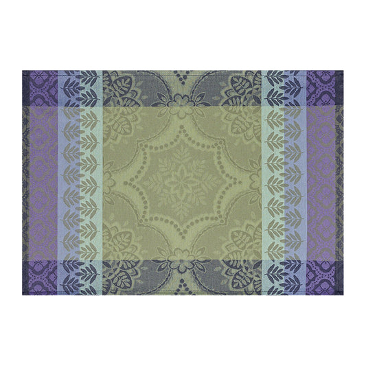 LE JACQAURD FRANCAIS Tischset Bastide olive 50x36cm, Baumwolle, fleckenabweisend