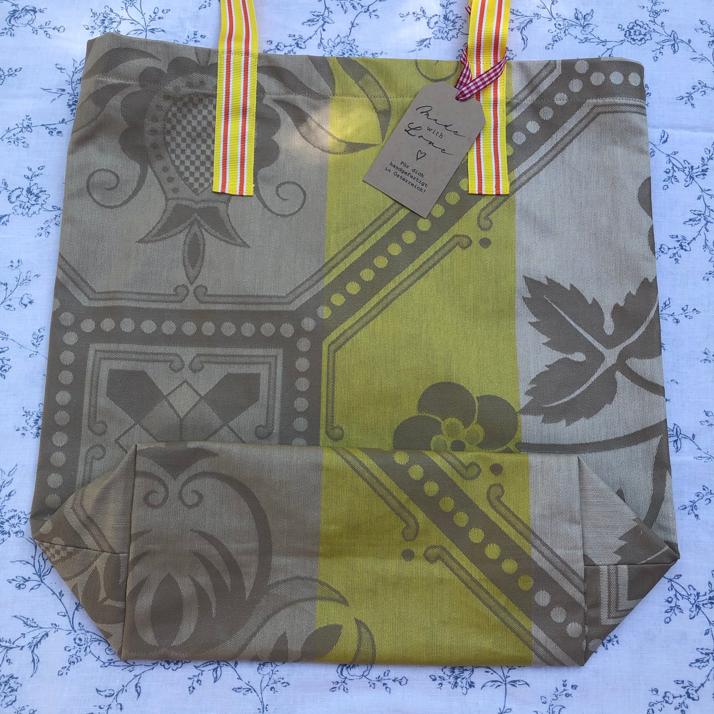 CASAROSA Shopping-Bag, beige gelb #105 aus Baumwolle, wasser- und schmutzabweisend, 29x40x13 cm