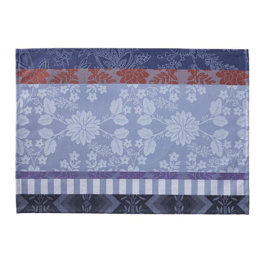 LE JACQUARD FRANCAIS Tischset Gipsy azur 50x36cm, Baumwolle, schmutz- und wasserabweisend beschichtet