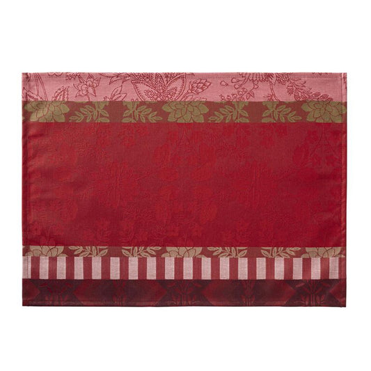 LE JACQUARD FRANCAIS Tischset Gipsy rubis 50x36cm, Baumwolle, schmutz- und wasserabweisend beschichtet