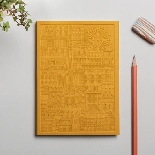 THE CITY WORKS Wiener Notizbuch A6 gelb
