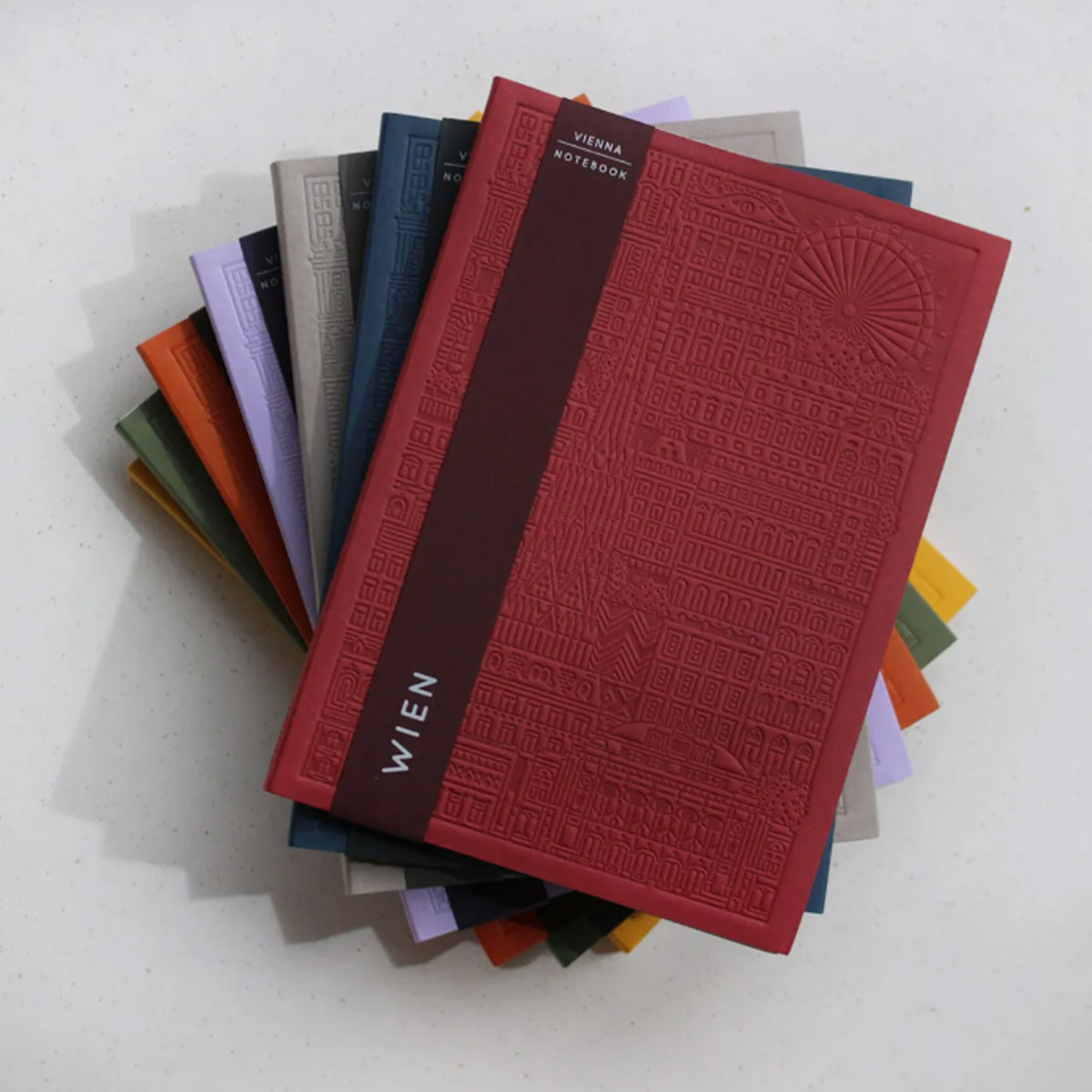 THE CITY WORKS Wiener Notizbuch A6 rot