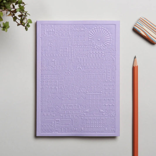 THE CITY WORKS Wiener Notizbuch A6 lavendel