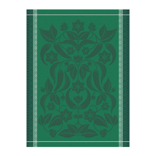 LE JACQAURD FRANCAIS Geschirrtuch, 60x80 cm, Piment I Jugendstil grün