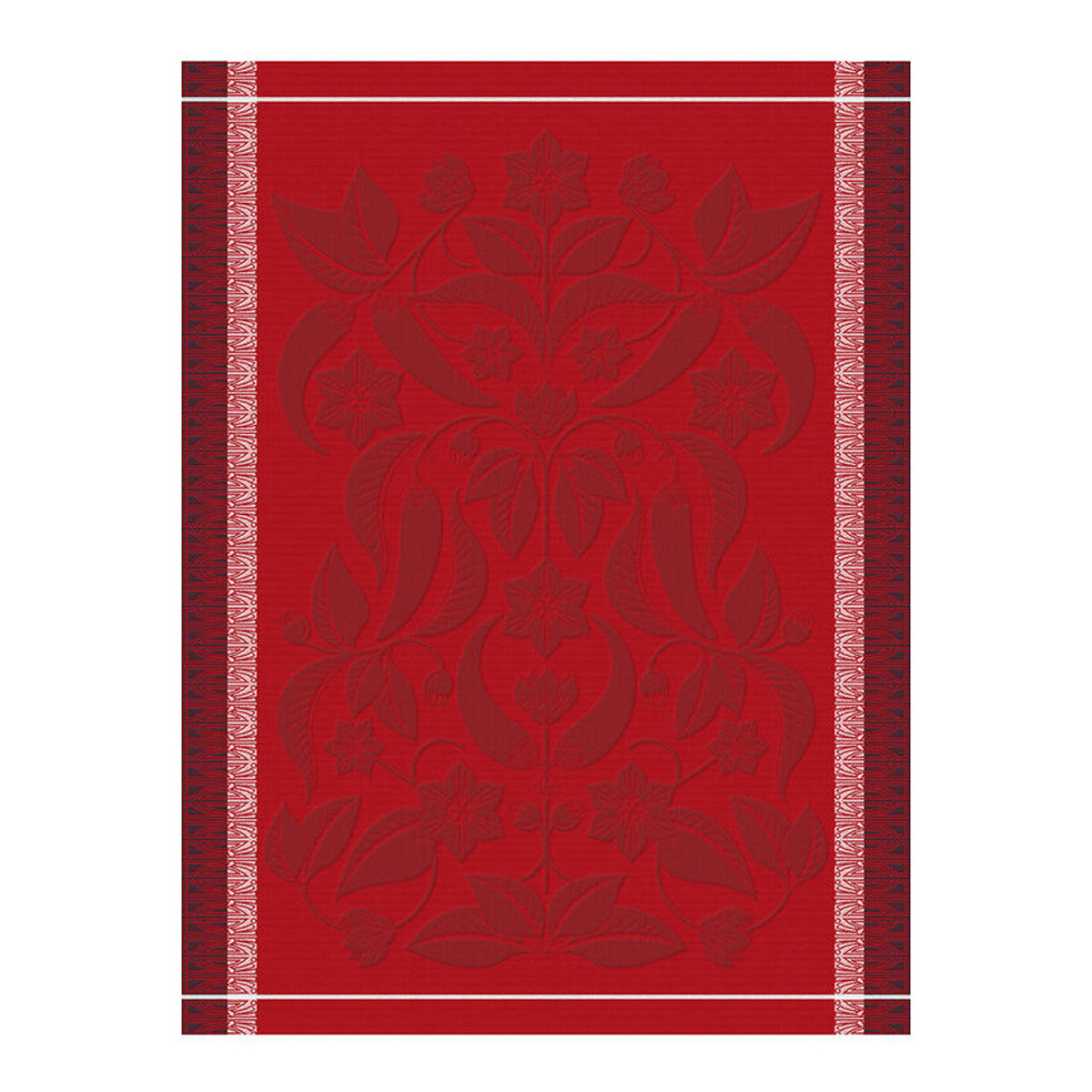 LE JACQAURD FRANCAIS Geschirrtuch, 60x80 cm, Piment I Jugendstil rot