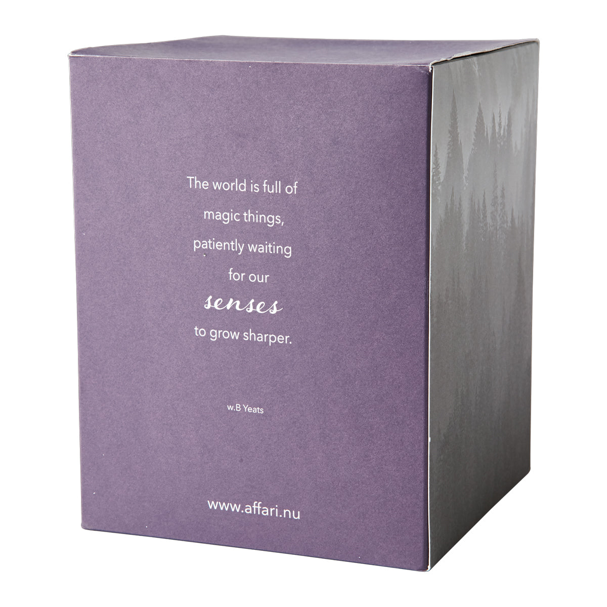 SENSE Duftkerze mit Glas-Glocke Green Tea & Hyacinth I violett