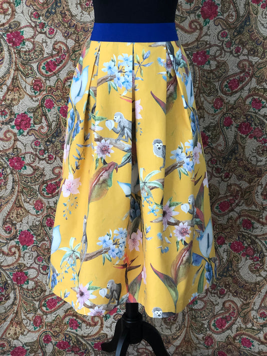Damen-Rock Fauna&Flora gelb