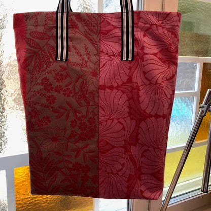 CASAROSA Shopping-Bag, rot#202, Baumwolle wasser- und schmutzabweisend, 29x40x13 cm