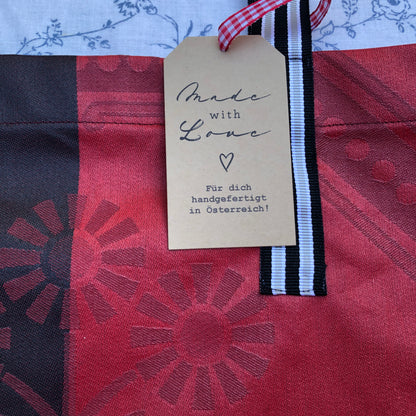 CASAROSA Shopping-Bag, rot #109 aus Baumwolle, wasser- und schmutzabweisend, 29x40x13 cm