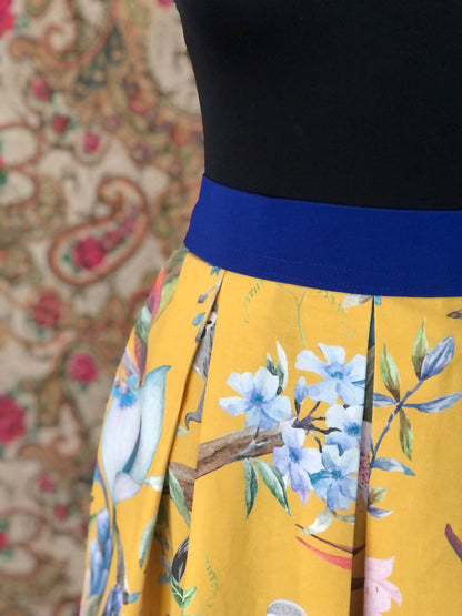 Damen-Rock Fauna&Flora gelb