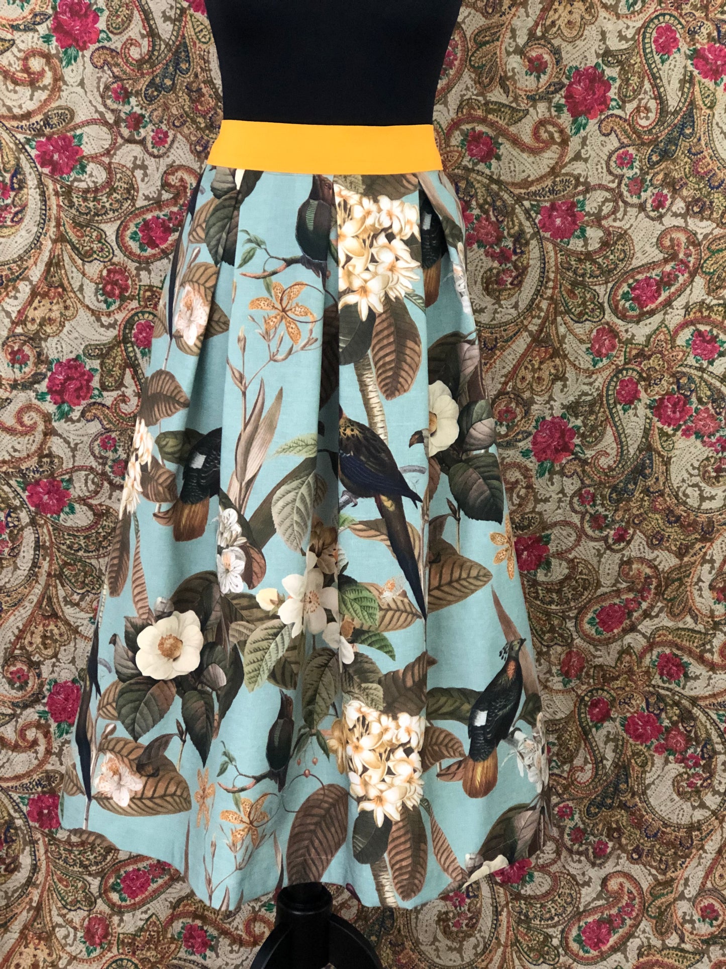 Damen-Rock Fauna&Flora hellblau