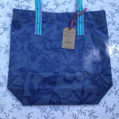 CASAROSA Shopping-Bag, blau #blu04 aus Baumwolle, wasser- und schmutzabweisend, 29x40x13 cm