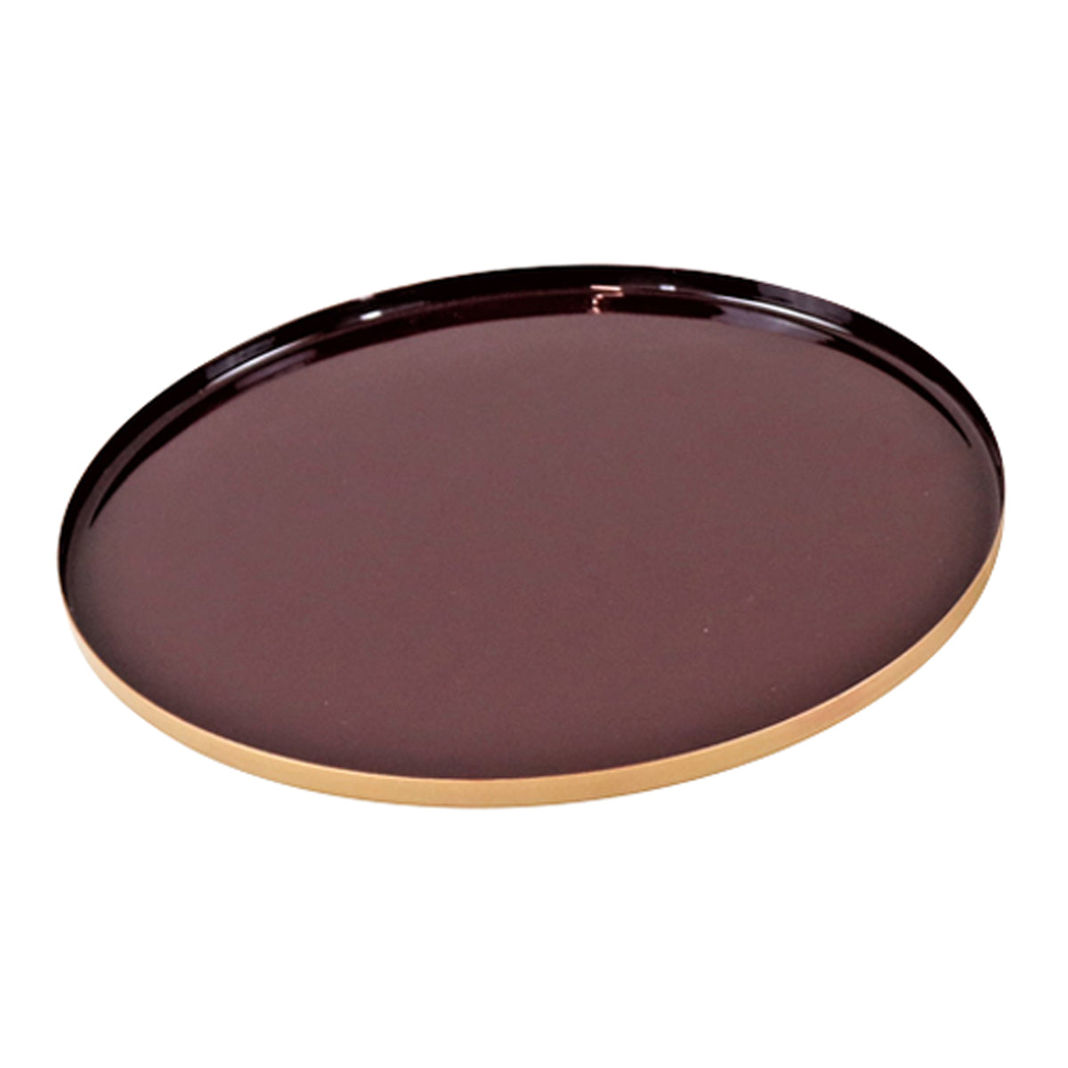 Tablett deluxe 7831 Eisen beere/gold ø29x0,5cm