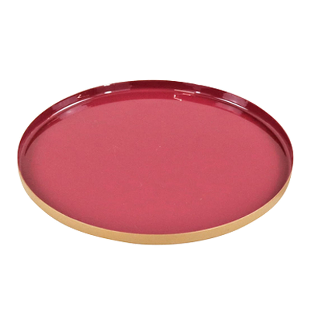 Tablett deluxe 7831 Eisen hochrot/gold ø14x0,5cm