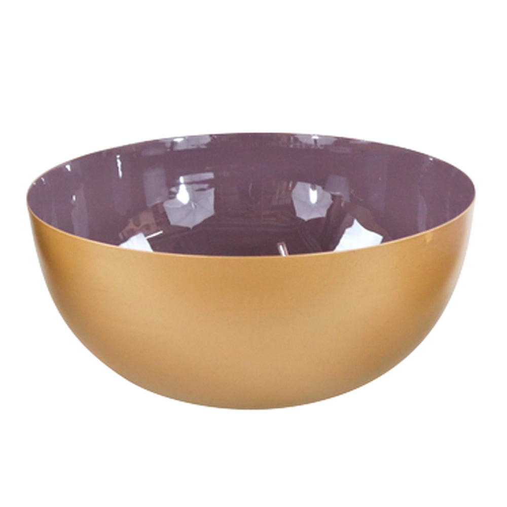 Schale deluxe 7840 Eisen aubergine/gold ø21x9,5cm