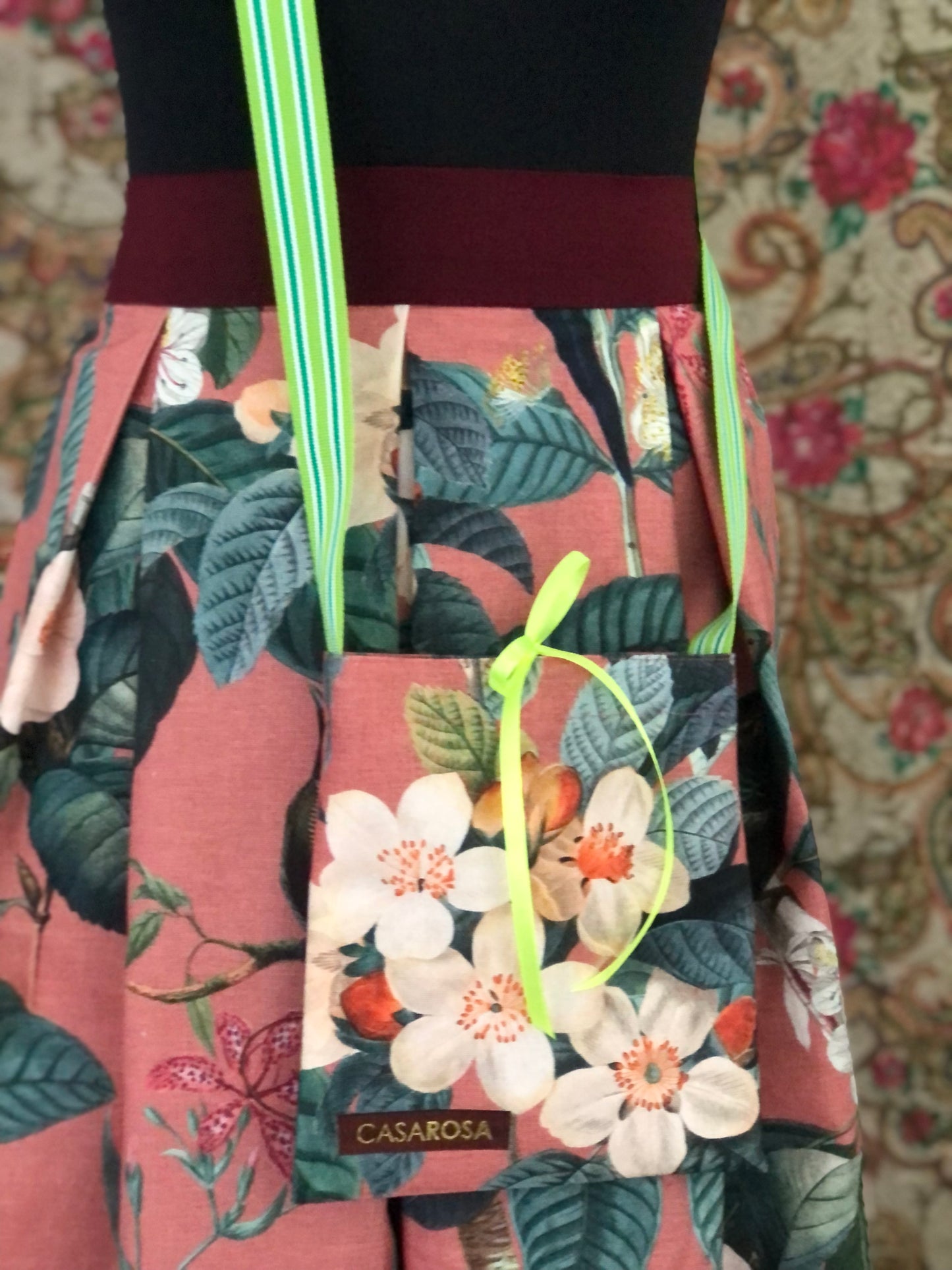 Damen-Rock Fauna&Flora rot