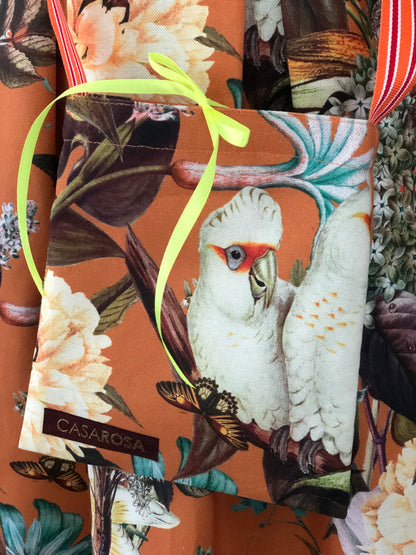 Damen-Rock Fauna&Flora orange