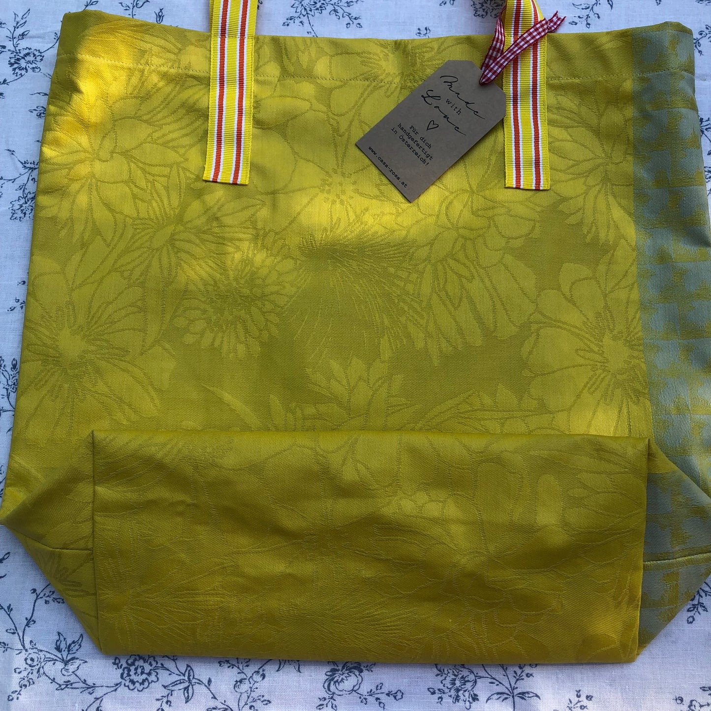 CASAROSA Shopping-Bag, gelb #gel04 aus Baumwolle, wasser- und schmutzabweisend, 29x40x13 cm