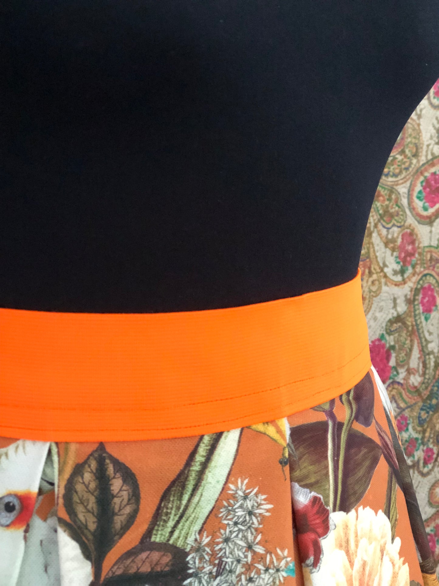 Damen-Rock Fauna&Flora orange