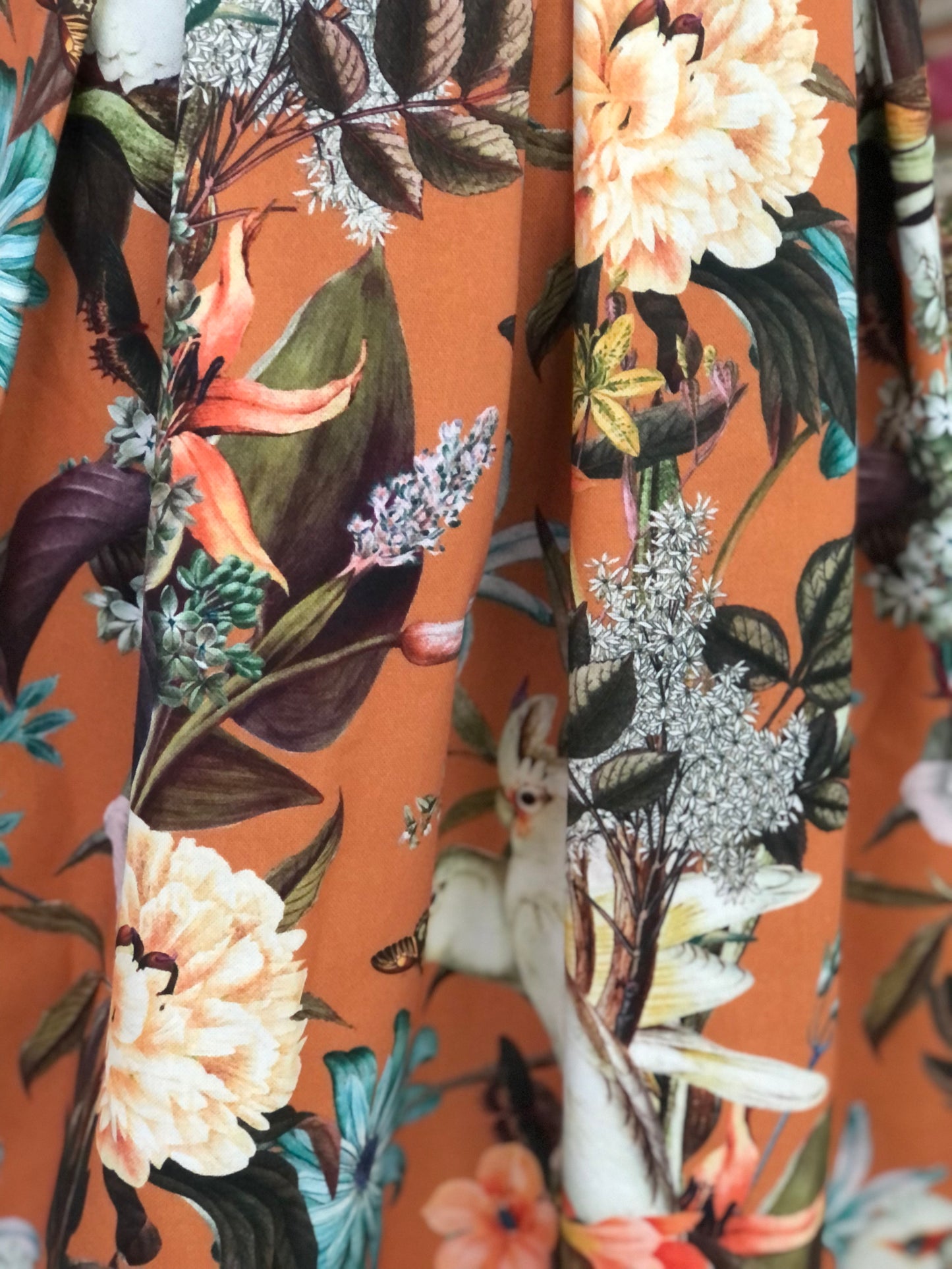 Damen-Rock Fauna&Flora orange