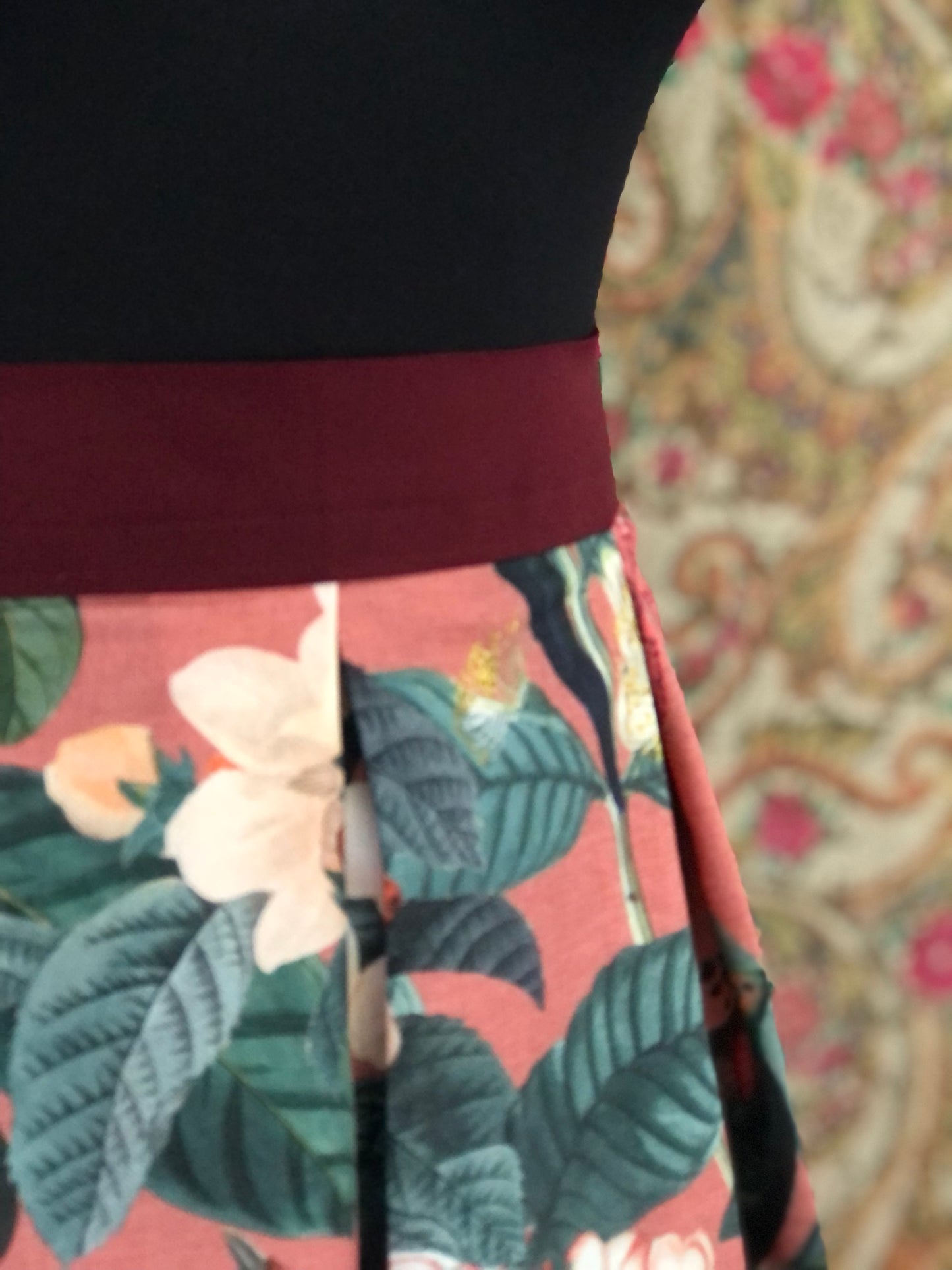 Damen-Rock Fauna&Flora rot