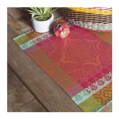LE JACQAURD FRANCAIS Tischset Bastide poivron I paprika I rot 50x36cm, Baumwolle, fleckenabweisend