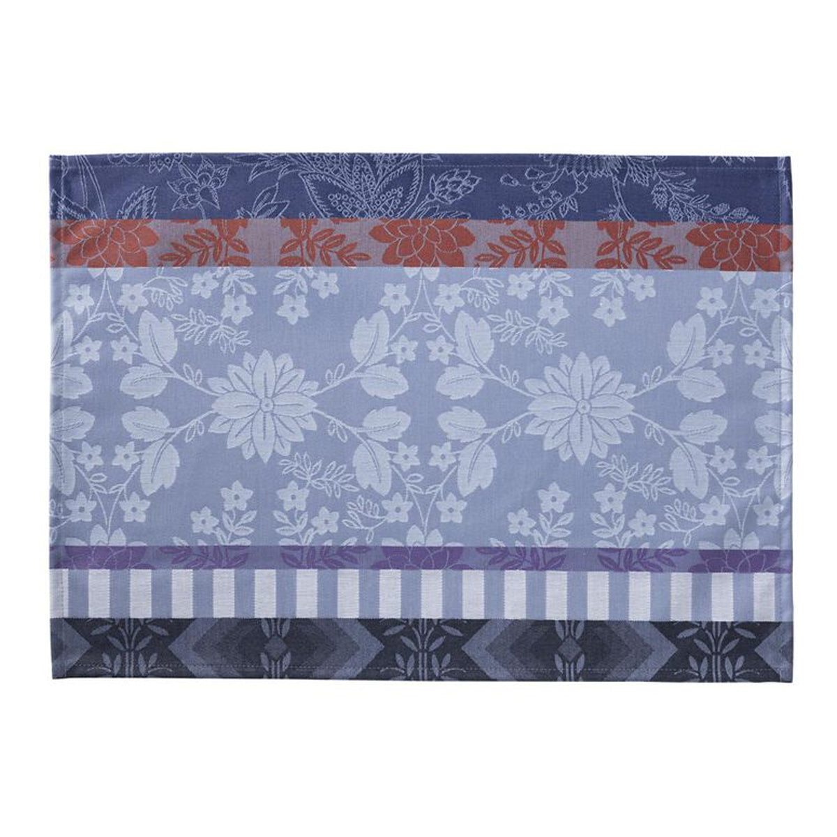 LE JACQUARD FRANCAIS Tischset Gipsy azur 50x36cm, Baumwolle, schmutz- und wasserabweisend beschichtet