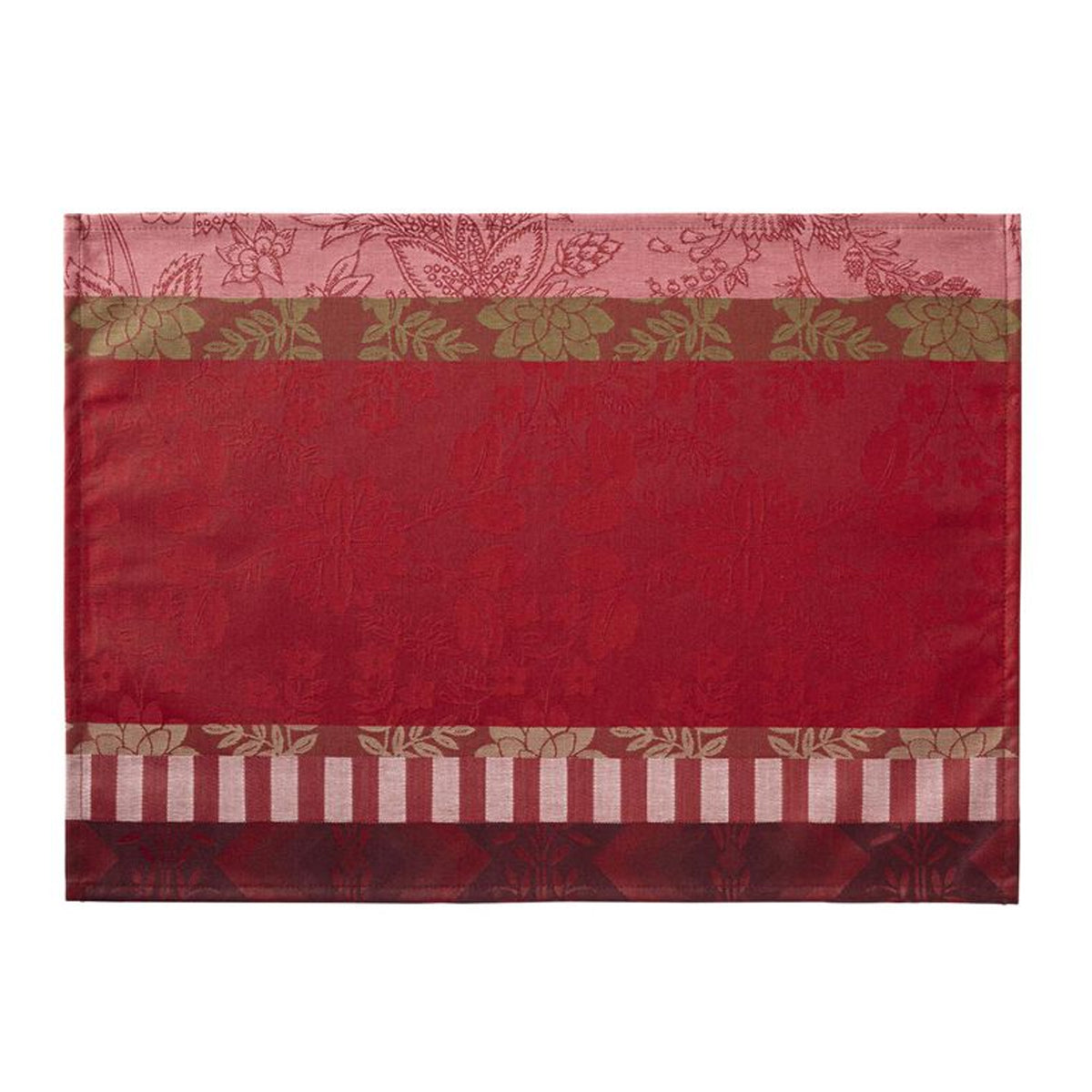 LE JACQUARD FRANCAIS Tischset Gipsy rubis 50x36cm, Baumwolle, schmutz- und wasserabweisend beschichtet