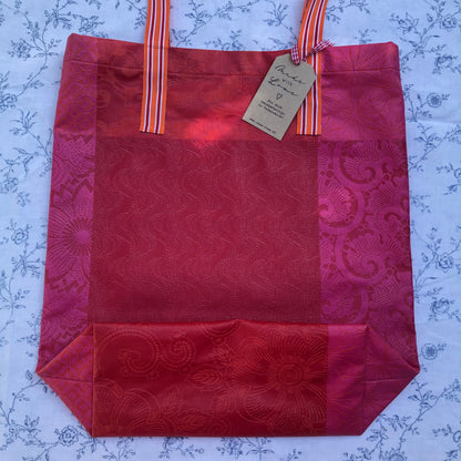 CASAROSA Shopping-Bag, rot pink #040425 aus Baumwolle, wasser- und schmutzabweisend, 29x40x13 cm