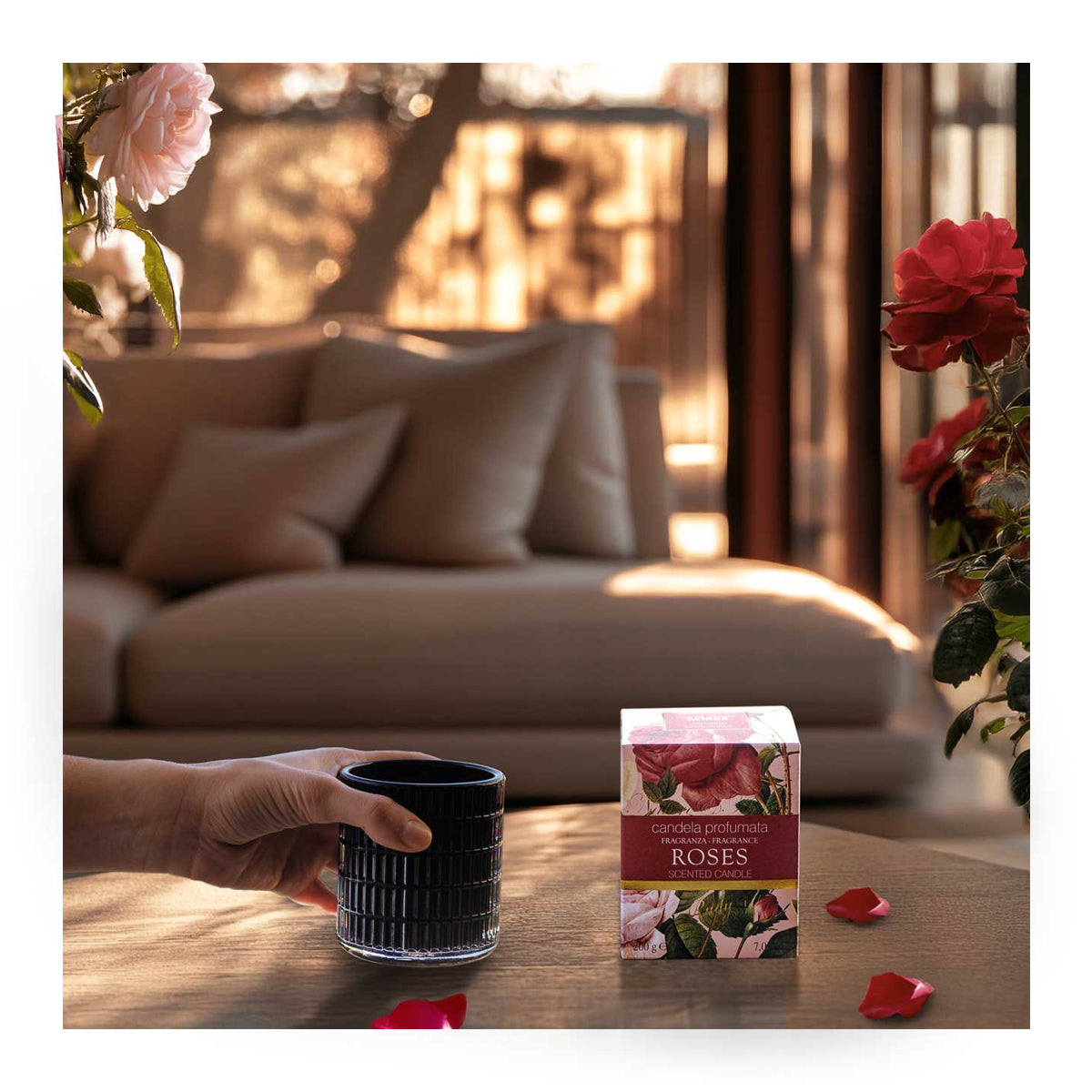 RUDY PROFUMI 200-g-Duftkerze Roses I Rose