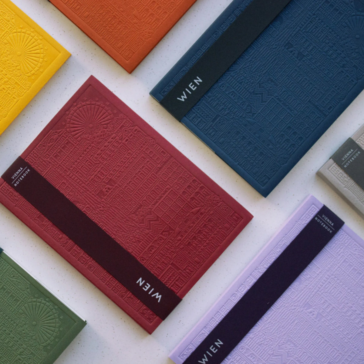 THE CITY WORKS Wiener Notizbuch A6 rot