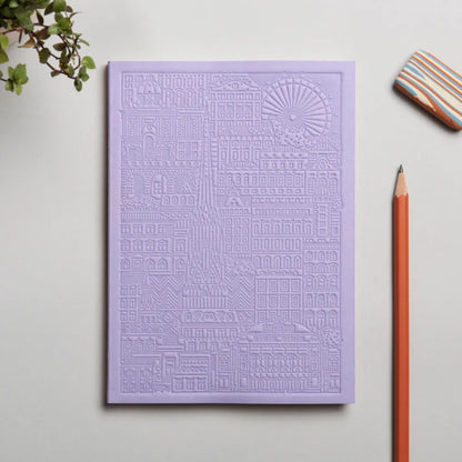 THE CITY WORKS Wiener Notizbuch A6 lavendel