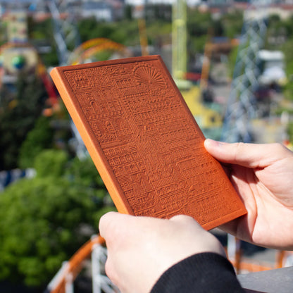 THE CITY WORKS Wiener Notizbuch A6 orange