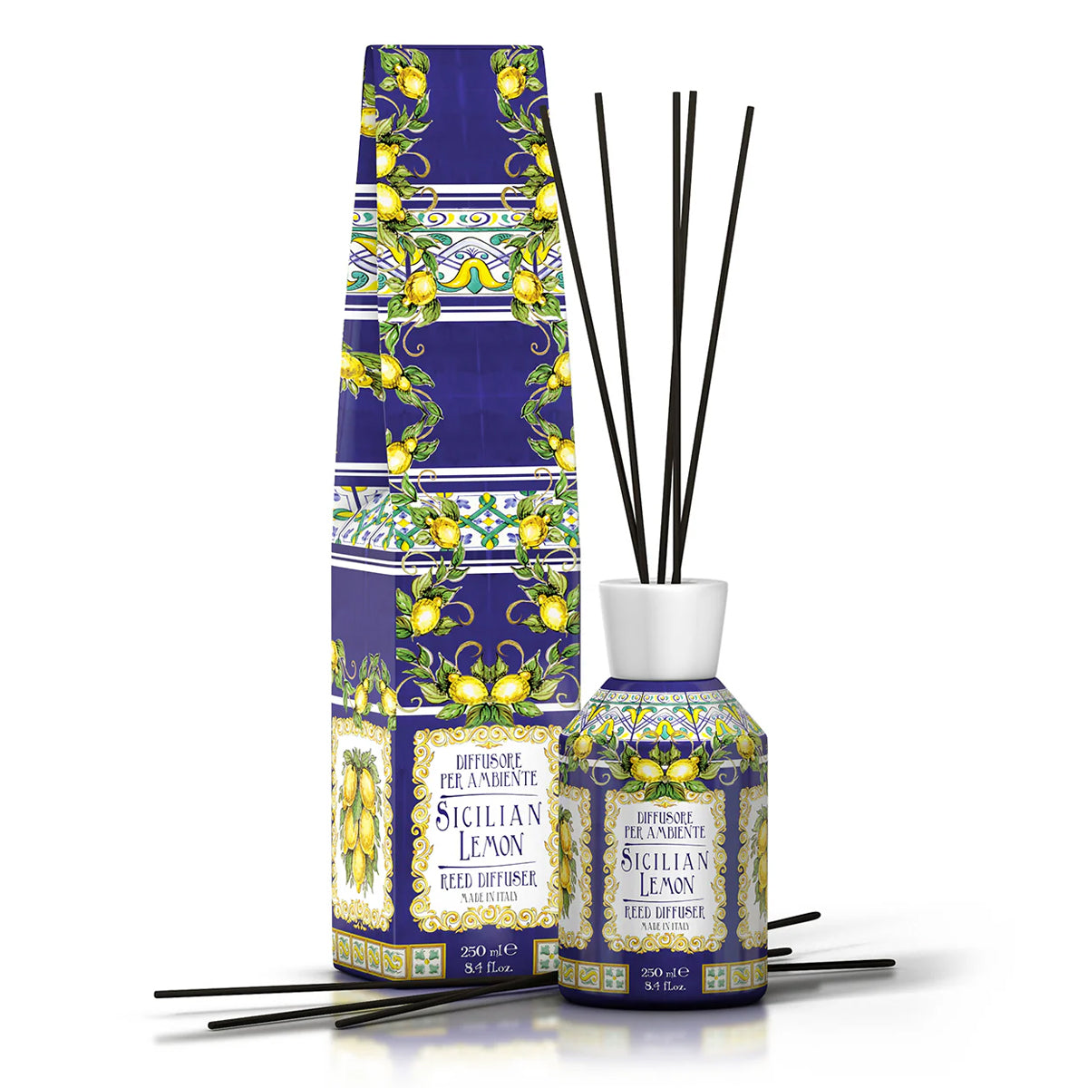 RUDY PROFUMI Raumdiffusor mit Stäbchen, 250 ml Sizilianische Zitrone