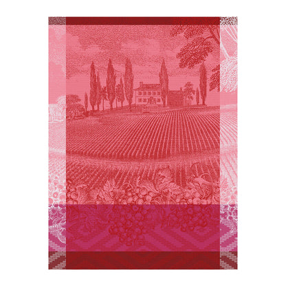 LE JACQUARD FRANCAIS Geschirrtuch, 60x80 cm, Vignoble I Weinberg pink
